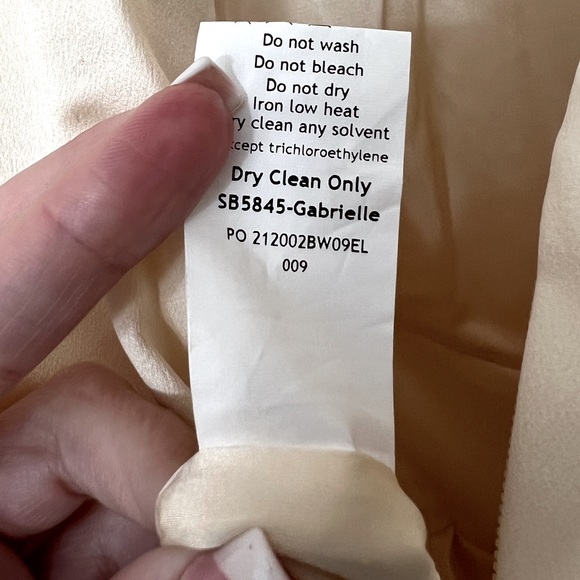 House of CB Gabrielle Ivory Draped Ruched Satin Jumpsuit - Picture 11 of 12